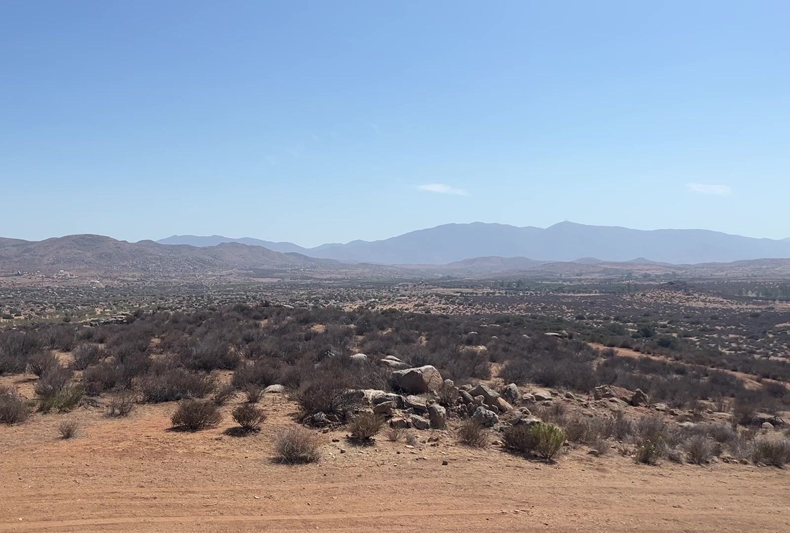 Panorámica del valle de Tecate